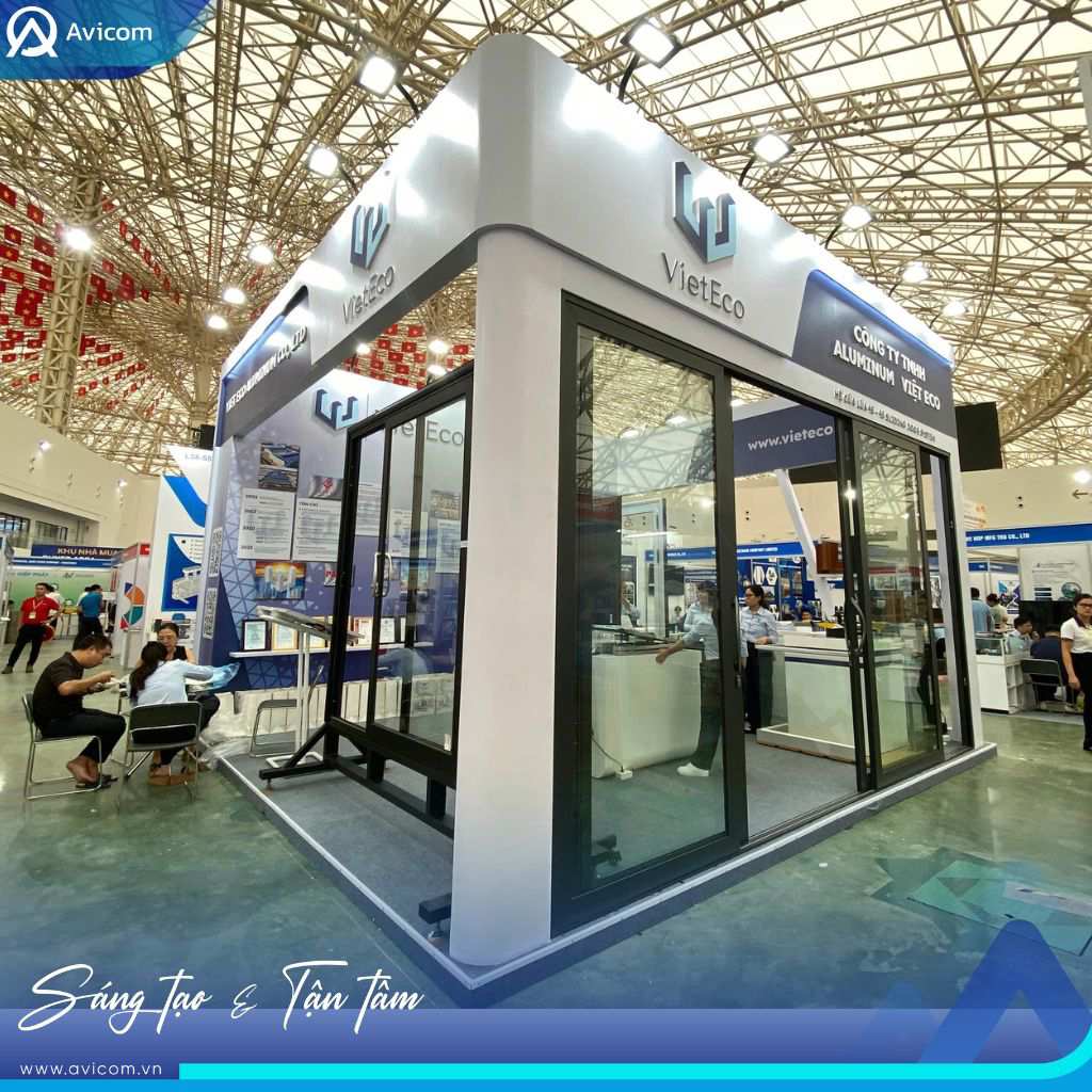 Thi công gian hàng hội chợ triển lãm ngành chế tạo do Avicom thực hiện
